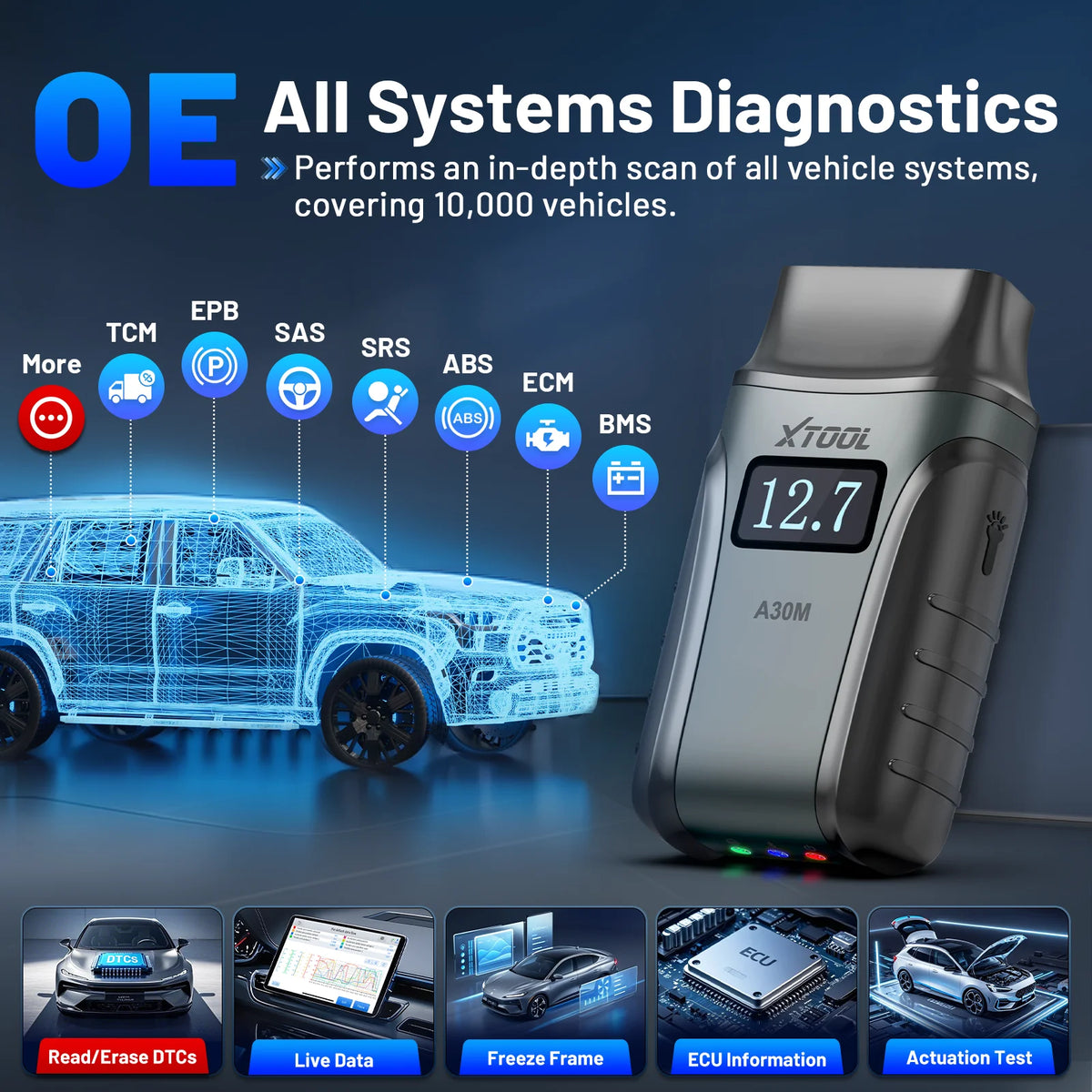 XTOOL Anyscan A30M Bluetooth OBD2 Scanner