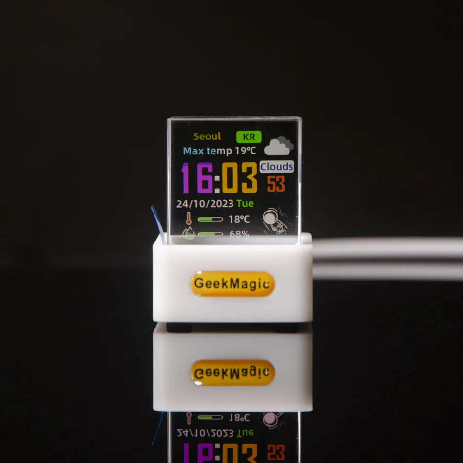 GEEKMAGIC GIFTV Crystal Smart Weather & GIF Display