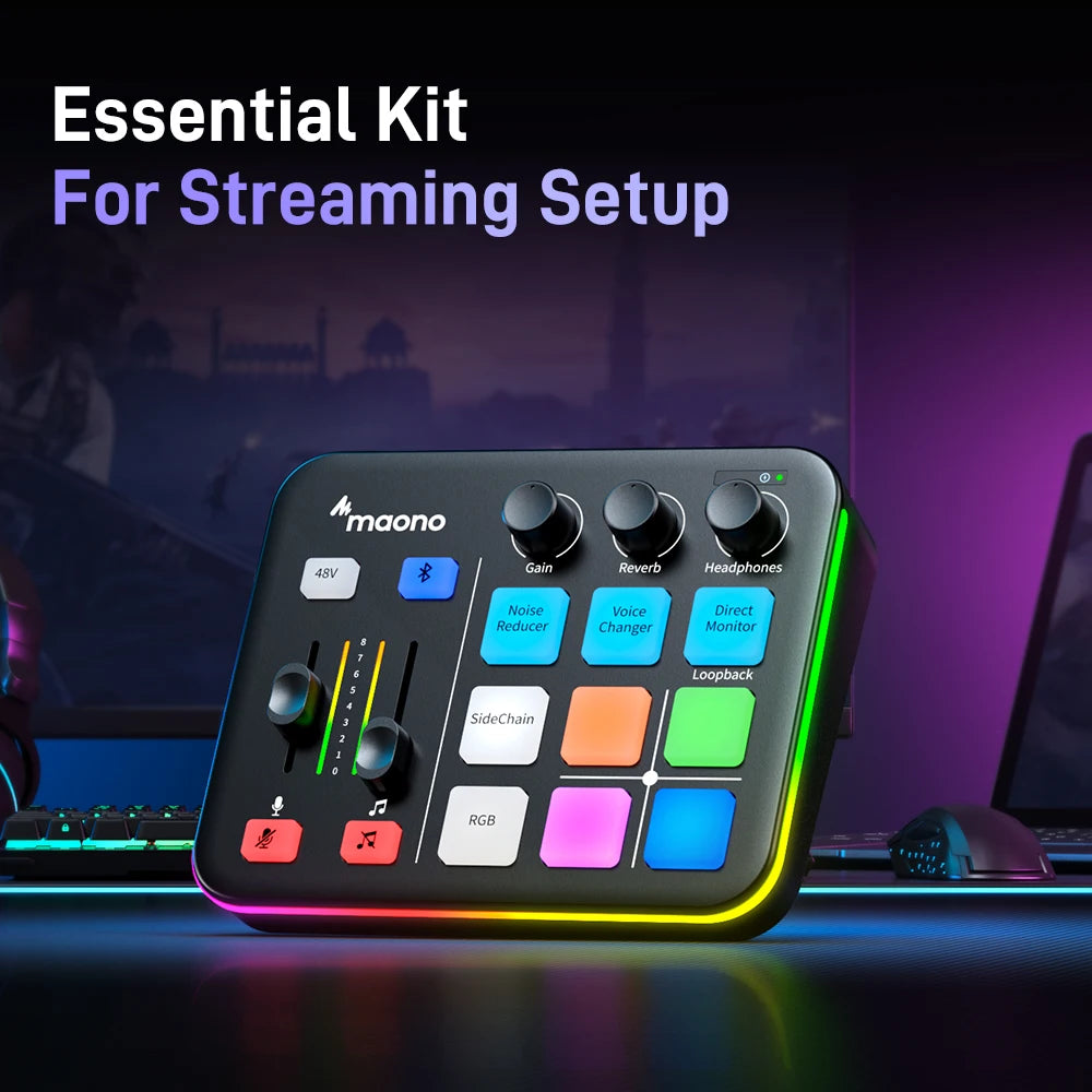 MAONO G1 NEO RGB Gaming Audio Mixer