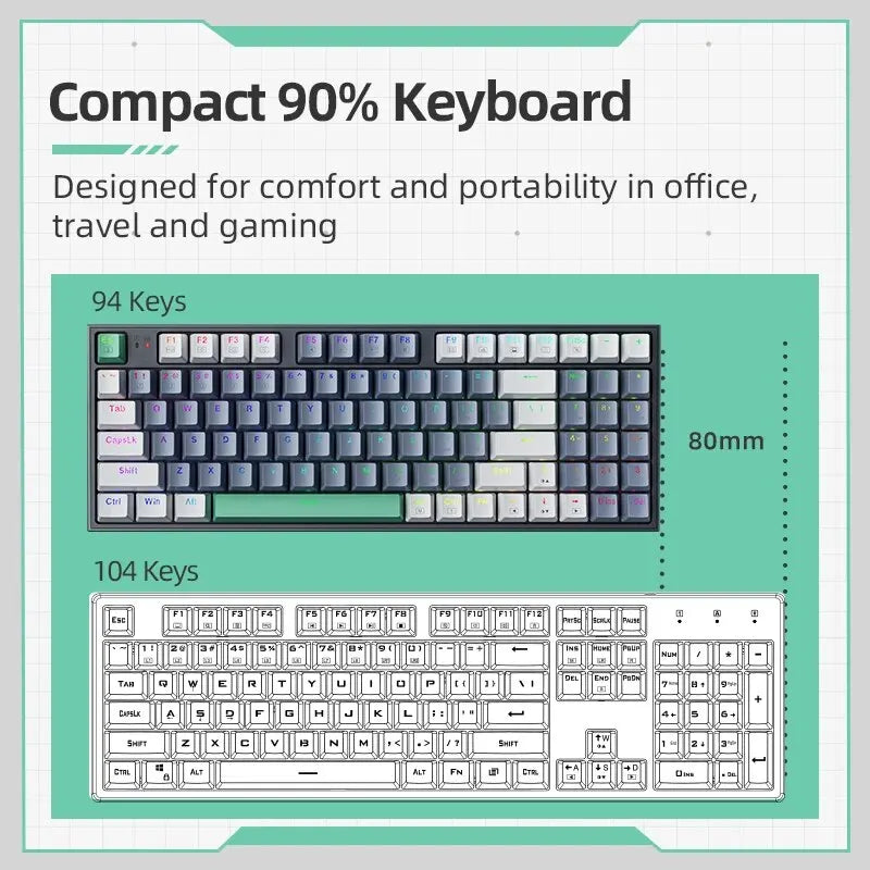 MACHENIKE K500-B94 RGB Mechanical Keyboard