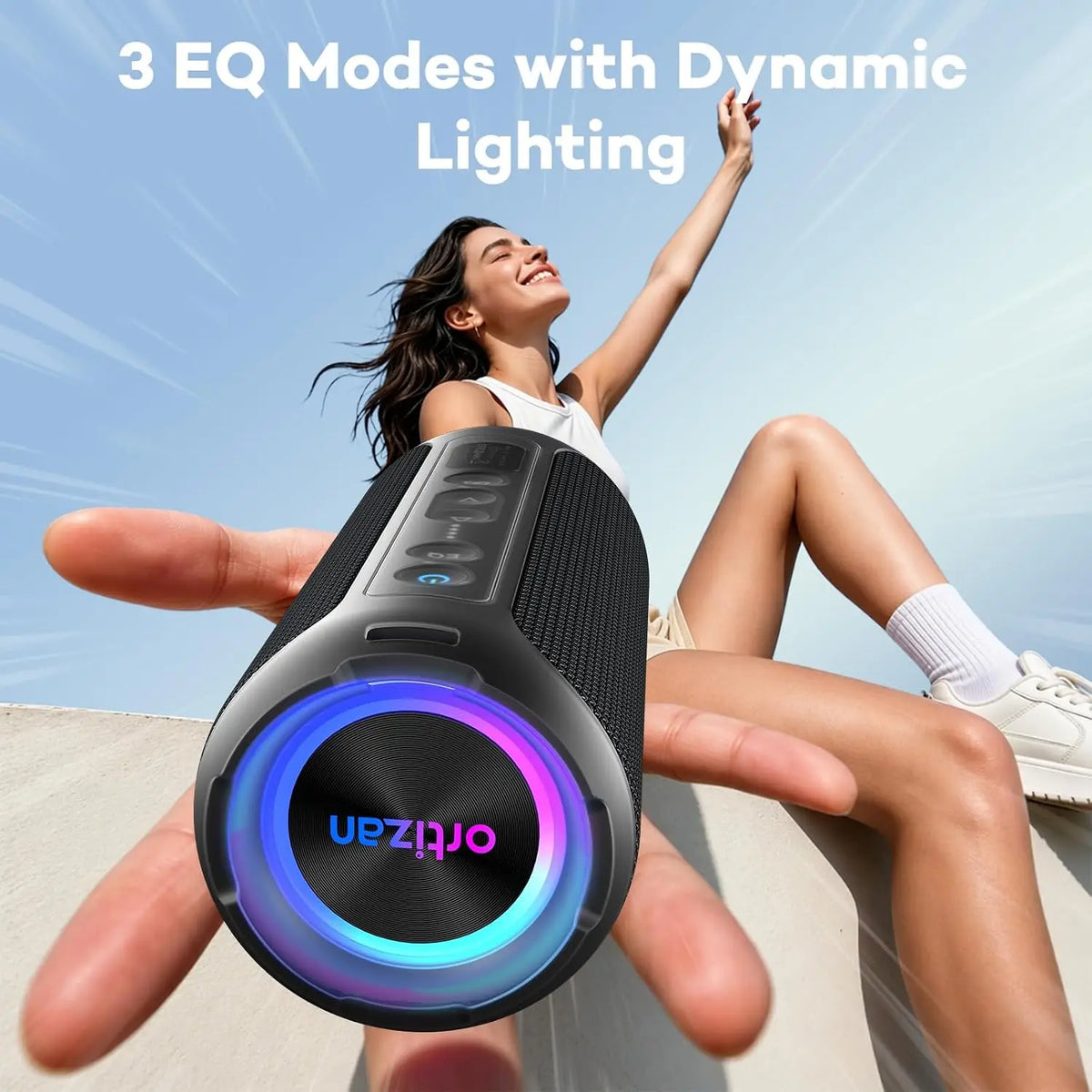Ortizan 40W RGB Waterproof Bluetooth Speaker
