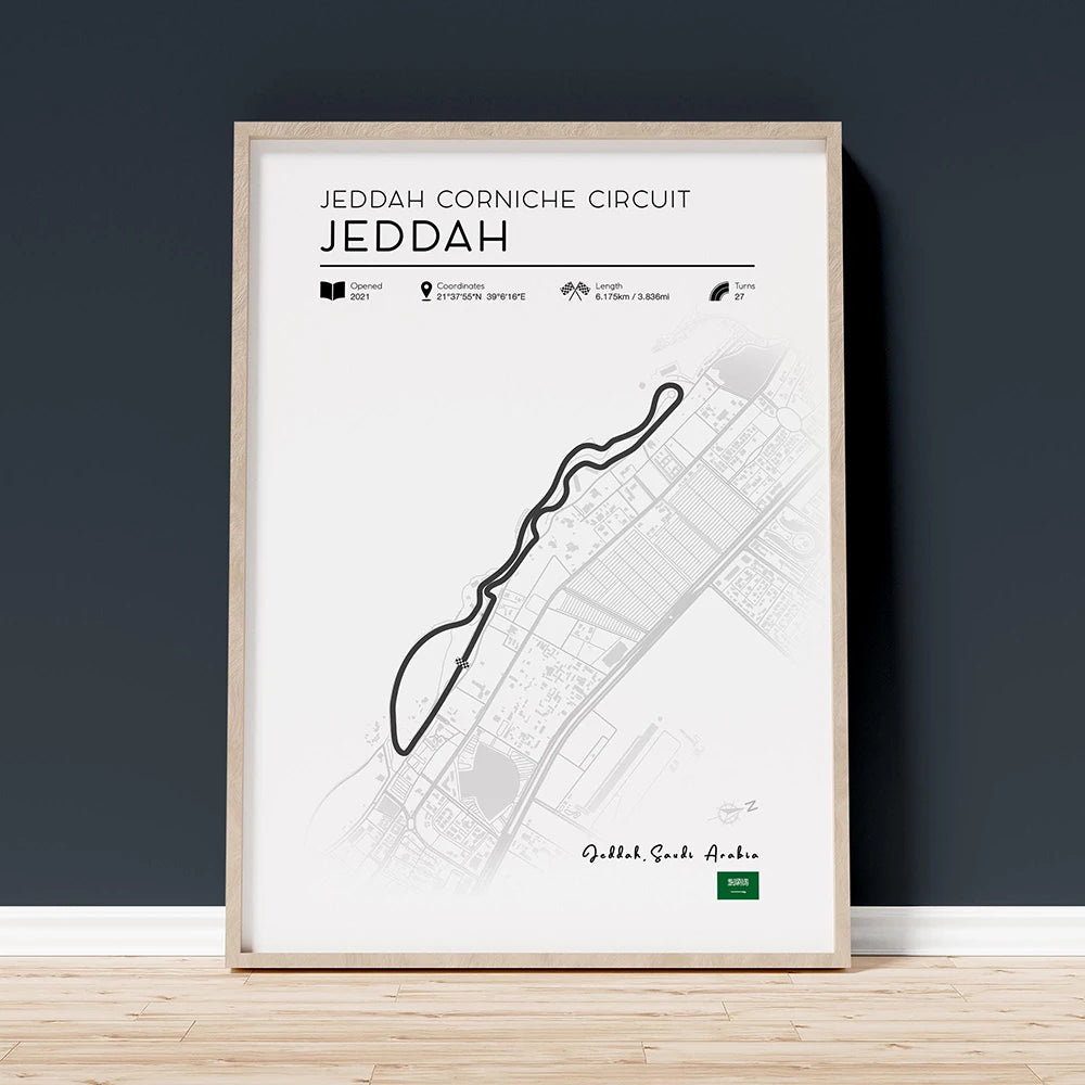 Grand Prix Circuit Poster Collection – Silverstone, Monaco & Monza